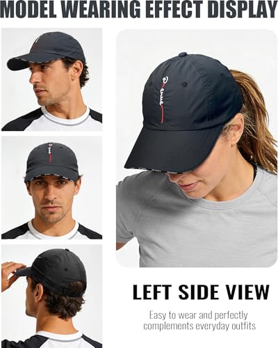 Croogo Quick Dry Running Hat Sun UPF 50+ Lightweight Baseball Cap for Men - color: Cp13-blue