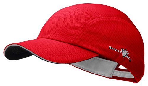 Unisex Adjustable Running/Cyclng/Active Performance Race Hat - color: Red