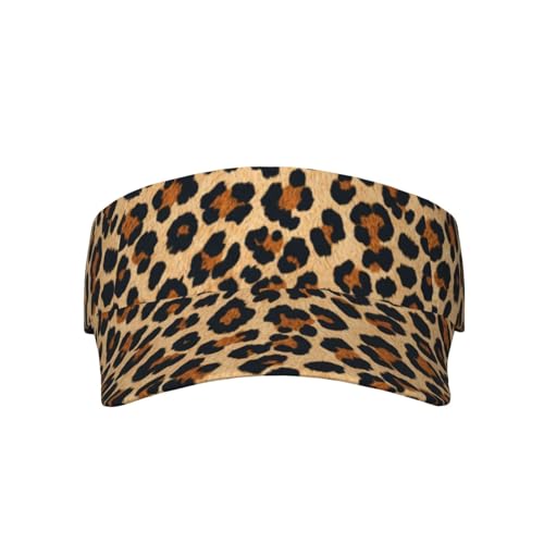 Visor Cap Funny Sun Hat for Women Men Teens for for Sports, Beach, Tennis, Golf, Running & Hiking - color: Leopard Print 3