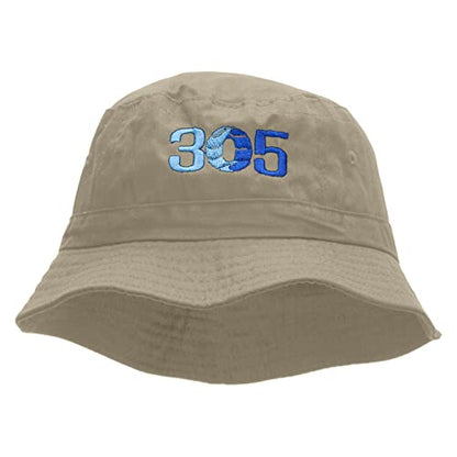 e4Hats.com 305 Embroidered Bucket Hat - color: Natural