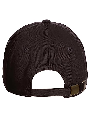 Daxton Classic 3D Varsity White Black Initial A to Z Letters Baseball Cap Dad Hat - color: Brown, style: Letter P