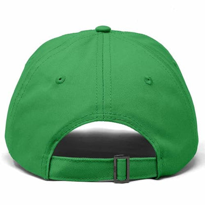 Hand Drawn Heart Hat Womens Embroidered Baseball Cap - color: Kelly Green