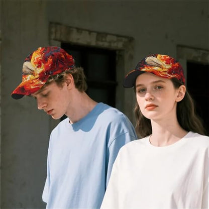 Lightweight Sweat Wicking All Over Print Baseball Cap Bold Graphic Sports Cap for Running, Gym - color: Eagle