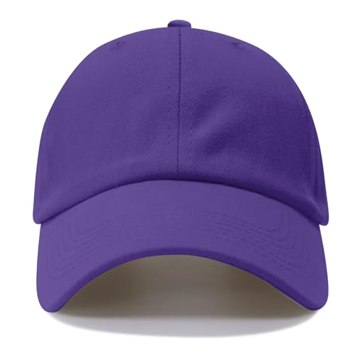 NPQQUAN Original Classic Low Profile Baseball Cap Golf Dad Hat Adjustable - color: Darkpurple