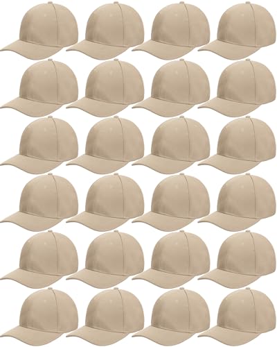 Handepo 24 Baseball Caps Adjustable - color: Khaki