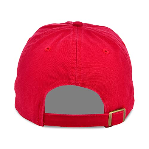 Lids Blank Baseline Dad Adjustable Strapback Hat - color: Red
