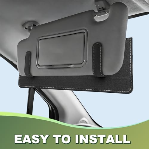 Car Sun Visor Extender Anti Glare Clip On Shade Universal Beige - color: gray