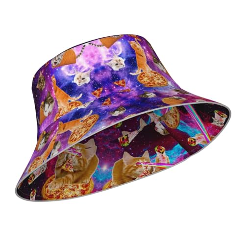 Bucket Hat Hat Reversible Fisherman Hats Double Sided Wearing Women Men - color: Black37
