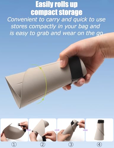 63g ONLY Ultra-Lightweight Foldable Sun Visor Hat for Women, 99% UV Block, Foldable & Packable Beach Outdoor Travel Cap - color: Black