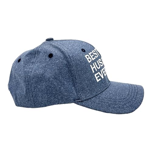 Cool Dad Hats with Funny Sayings Graphic Caps for Dads and Father's Day - color: Blue - Best Husband Ever