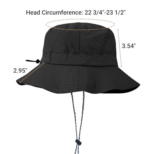 NPQQUAN Sun Bucket Hats for Woman Men Lightweight Sun Hat Packable Foldable - color: (Pure Khaki)