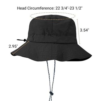 NPQQUAN Sun Bucket Hats for Woman Men Lightweight Sun Hat Packable Foldable - color: (Pure Khaki)