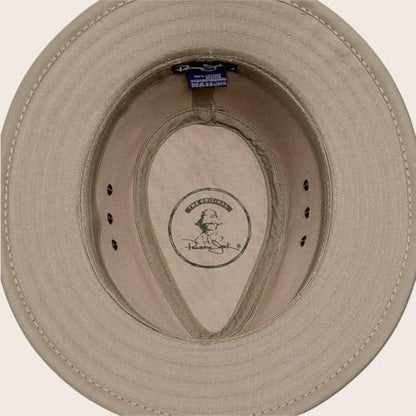 Panama Jack Men's Original Canvas Safari Sun Hat, UPF 50+ Sun Protection Cap, 2.5" Brim - color: Black, size: Small
