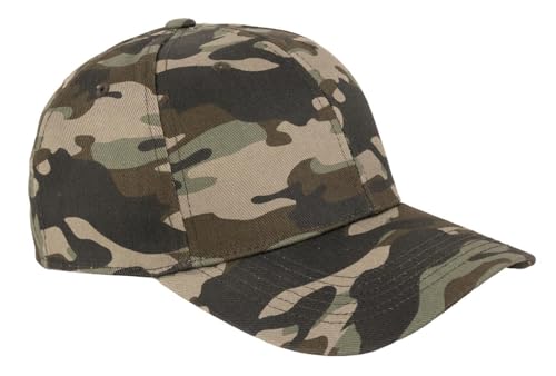 TK Flex Blank Hats, Adjustable Plain Hats, Casual Women's and Men's Hats, Baseball Caps for Patches and Embroidery, 12 Pack - color: Jungle Camo