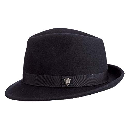 Dorfman Pacific Men's Wool Felt Snap Brim Hat - size: Large