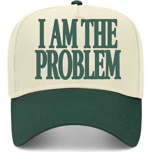 I Am The Problem Hat - color: Green/Natural