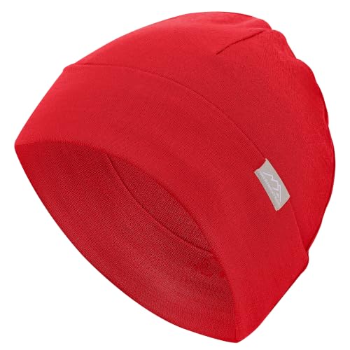 100% Merino Wool Beanie Kids - Unisex Wool Cap 17.5um for Kids -Toddler Hat - color: Cherry Red