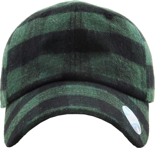 Lumberjack Plaid Aviator Trapper Hat Trooper Ear Flaps Ushanka Eskimo Cold - color: Dark Green Black Plaid