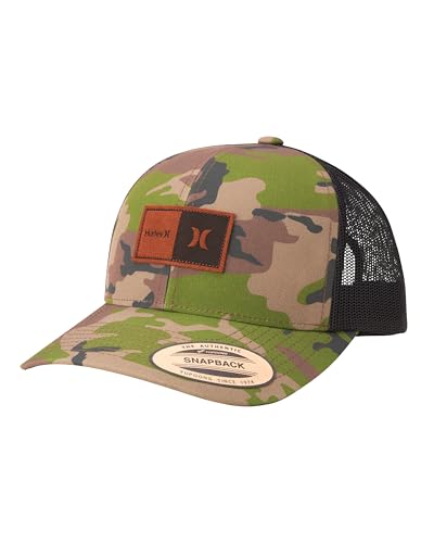 Hurley Mens Trucker Hat Fairway Mesh Quick-Dry Trucker Hat, Snapback - color: Camo
