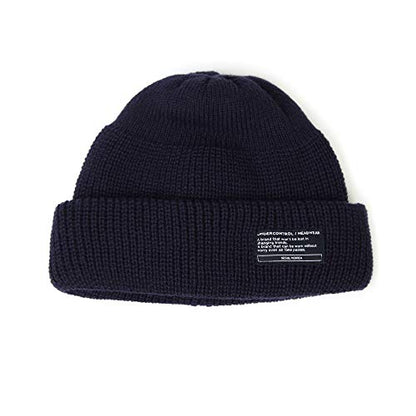 UNDERCONTROL Winter Trawler Fisherman Beanie Men Women Unisex Stylish Plain Docker Skull Hat Roll up Watch Cap Color Pack - color: Navy