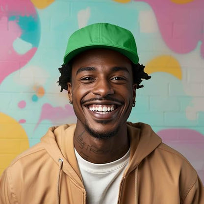 DALIX Baseball Cap Dad Hat Plain Men Women Cotton Adjustable Blank Unstructured Soft - color: Kelly Green