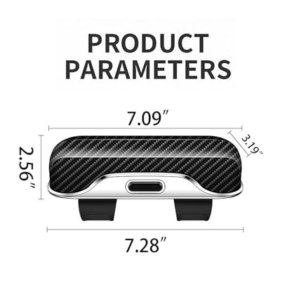 Sunglass Case for Car, Sunglass Holder Car Visor Clip,Car Sunglass Holder - color: Carbon Fiber Texture