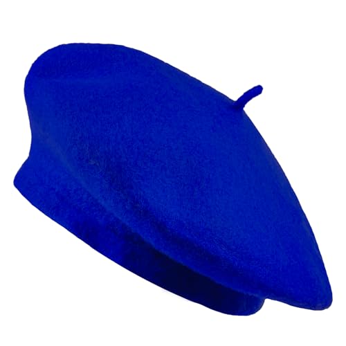 Jolbndcv 6PCS Beret, French Beanie, Outdoor, Winter, Fashion Lady Hat - color: Sapphire Blue