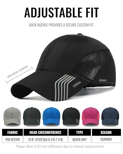 CLAPE Outdoor Sun Visor Hats Lightweight Waterproof Breathable Sports Hat UPF50+ Ultra Thin Cooling Baseball Hats - color: Lake Blue