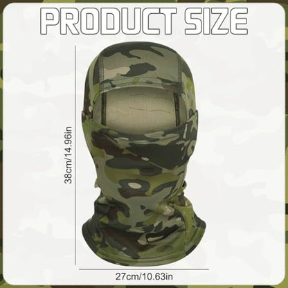Camo Balaclava Ski Mask UV Face Cover for Motorcycle Hunting - color: Camo Color-3pcs