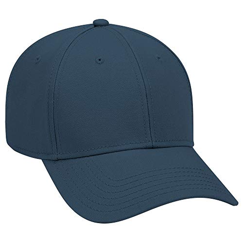 OTTO 6 Panel Low Profile Superior Cotton Twill Cap - color: Navy Blue