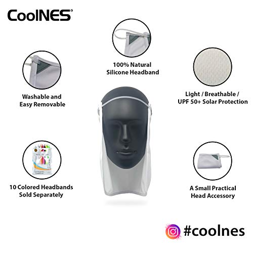 CoolNES - UV Sun Protection Neck Drape Adjustable Multifunctional 2 in 1 Face Covering for Outdoor Fishing - Unisex - color: Coolnes-flag
