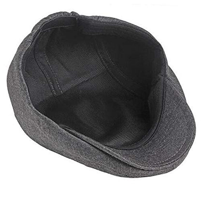 2 Pack Men's Cotton Flat Cap Ivy Gatsby Newsboy Hat - color: I