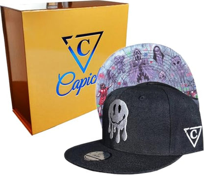 Capiche [99+ Variations] Special Series Snapback Cap - One Size Unisex Men - color: Wall Drawing Sb