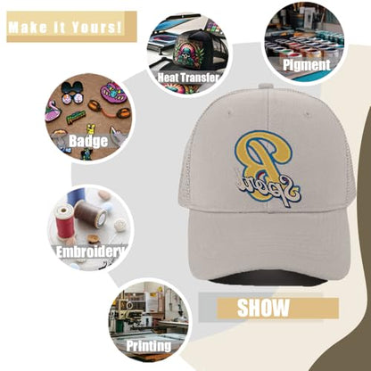 ZH 12 Pack Mesh Trucker Hats, Bulk Baseball Caps for Men and Women, Trucker Cap Wholesale - color: Beige