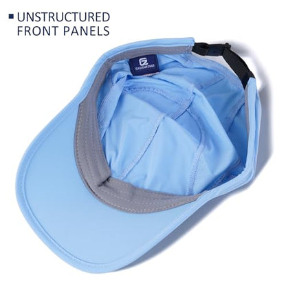 GADIEMKENSD Stretch Running Hat with Soft Brim, Quick Dry, Unstructured, Unisex-Adult - color: Sky Blue