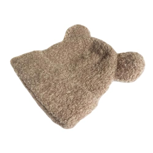 WITHMOONS Womens Beanie Hat with Double Pom Pom - Winter Hats Skull Cap YZ50234 - color: Beige