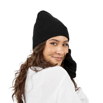 25 Pack Winter Beanie Hats, Unisex Thermal Toboggan Cold Weather Cuffed Caps Bulk Bundle - color: Assorted Neon