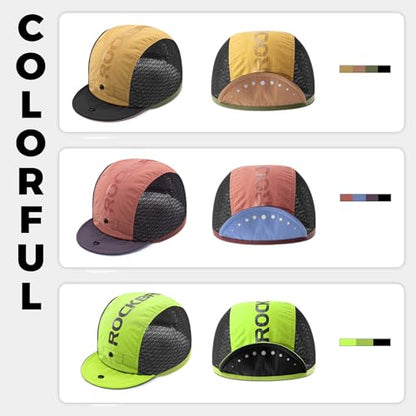 ROCKBROS Cycling Cap with Sun Visor Cooling Mesh Skull Cap Helmet Liner - color: Red