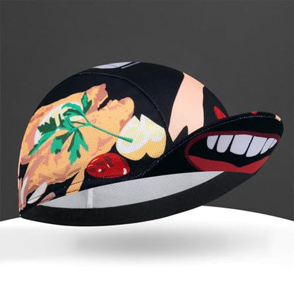 Cycling Cap for Man and Woman Cycling Hat Under Helmet-Polyester Breathable Sweat Absorbent - color: Bplan-32