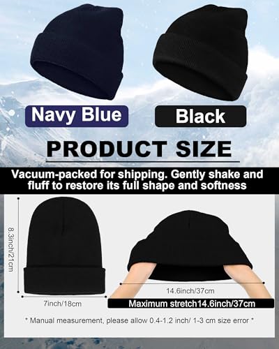 Jecery 80 Pack Winter Beanies Bulk Knit Hats for Men Women - color: Simple Color