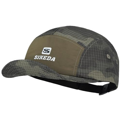 CLAPE Short Brim Cap for Men, Camouflage Quick Dry 5 Panel Running Hat - color: Bssd2577-taupe