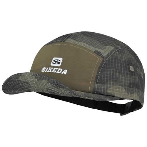 CLAPE Short Brim Cap for Men, Camouflage Quick Dry 5 Panel Running Hat - color: Bssd2577-taupe
