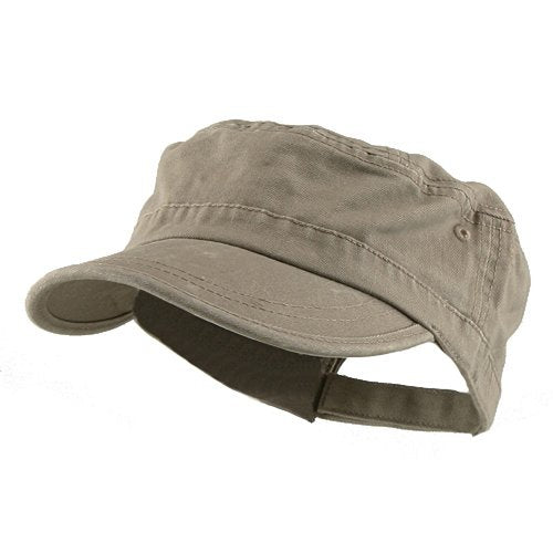 e4Hats.com Enzyme Regular Solid Army Caps - color: Beige