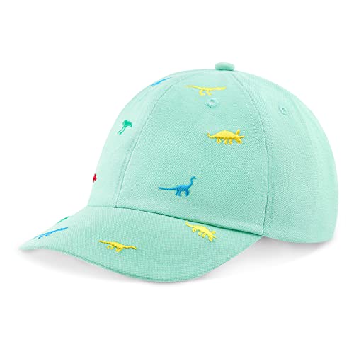 BAVST Boy Baseball Cap for Baby Toddler Girls Summer Cap Sun Protection Dinosaur Kids Trucker Hats for 1-3Years Old - color: W-green
