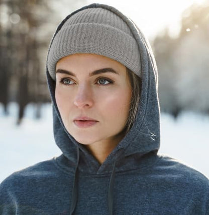 Fisherman Short Beanie Leon Roll up Trawler Classic Skullcap Hipster Beanie Warm Winter Hats Acrylic Ribbed Knit Cuff Daily - color: Light Gray Fisherman Beanie