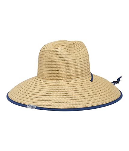 Columbia Unisex Adult PFG Straw Lifeguard Hat - color: Straw/Fish Flag, size: Large-X-Large