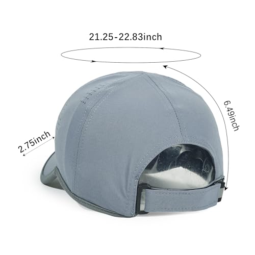 HH HOFNEN Quick Dry Baseball Hat Unstructured Athletic Golf Cap Women Men - color: 1-navyblue