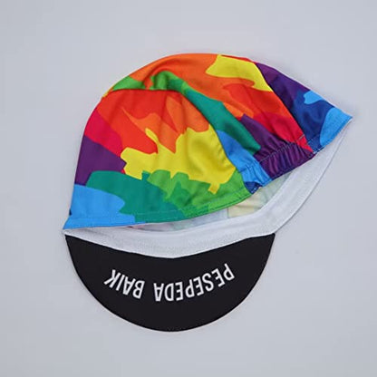 Man's Cycling Cap - Polyester Road Cycling Hat-Under Helmet - Cycling Helmet Liner Breathable&Sweat Uptake - color: Cck