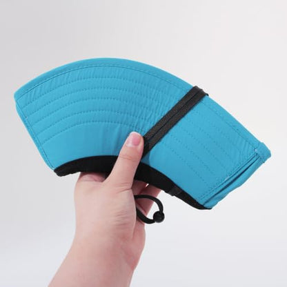 Sun Hats for Men Women with Neck Flap UPF 50+ UV Protection Wide Brim Bucket Hat Safari Hiking Fishing Hats - color: Blue