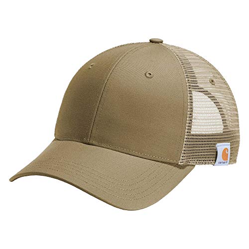 Carhartt Men's Rugged Professional Series Canvas Mesh-Back Cap - color: Dark Khaki